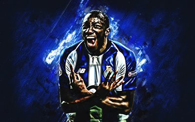 Moussa Marega, mavi taş, Porto FC, gol, UEFA, Marega, Malili futbolcular, grunge, futbol, LaLiga