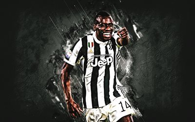Blaise Matuidi, musta kivi, Juve, ranskalaiset jalkapalloilijat, jalkapallo, Serie, Matuidi, Juventus FC, grunge, Juventus