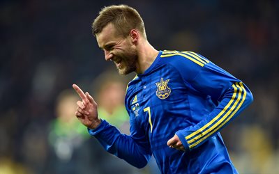 Andrey Yarmolenko, Ukraine, portrait, Ukrainian footballer, Borussia Dortmund, football