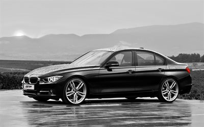 BMW s&#233;rie 3, GMP Italia, ajuste, 2017 carros, 4k, F30, carros alem&#227;es, BMW