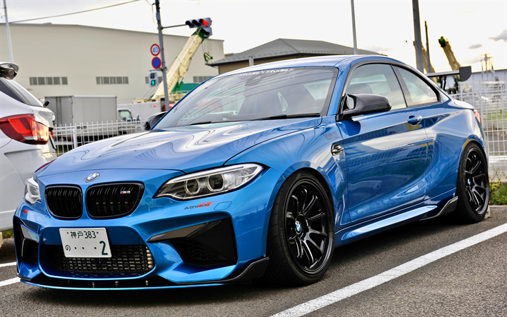 BMW M240i Coupe, 4k de 2017, los coches, tuning, BMW M2, coches alemanes, BMW