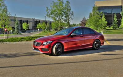 Mercedes-Benz AMG-C450, 2017 bilar, 4k, AMG, HDR, Mercedes
