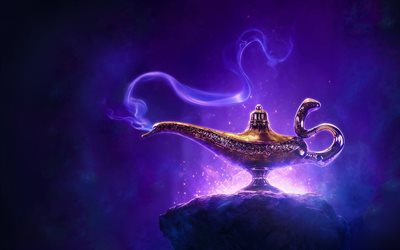 Aladdin, poster, 2019 movie, Disney, adventure film