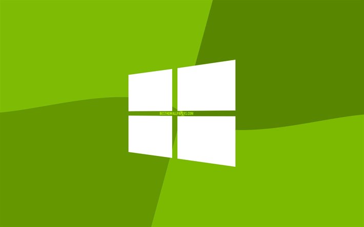 Windows 10 olivolja logotyp, 4k, Microsoft logotyp, minimal, DEN, olivolja bakgrund, kreativa, Windows-10, konstverk, Windows 10 logotyp
