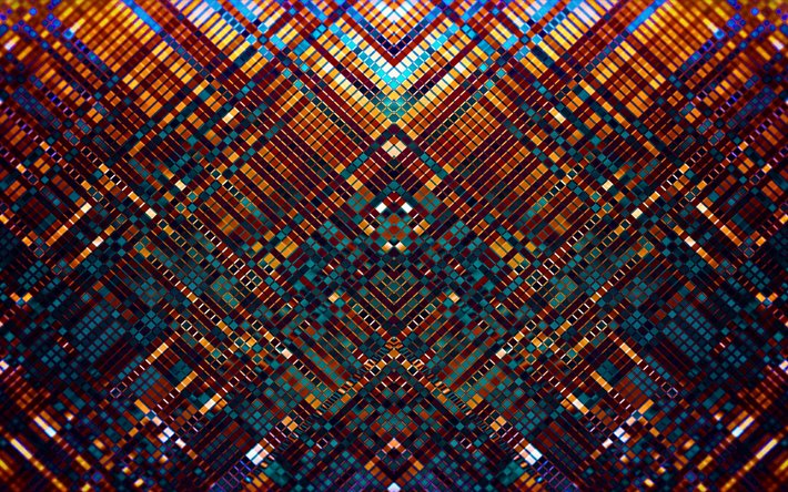 colorido mosaico de textura, mosaico de fundo, retro mosaico de fundo, criativo abstra&#231;&#227;o de fundo
