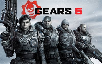 Gears 5, 4k, 2019 games, shooter, poster, 2019 Gears 5