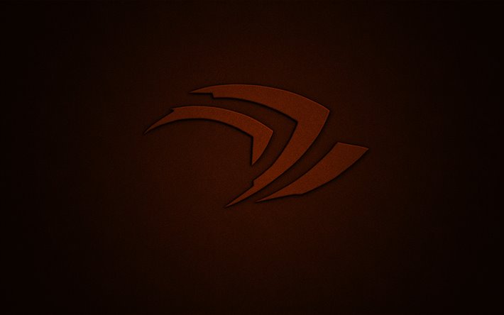 Nvidia orange logo, 4k, orange grunge background, Nvidia, brands, creative, Nvidia 3D logo, grunge art, Nvidia logo