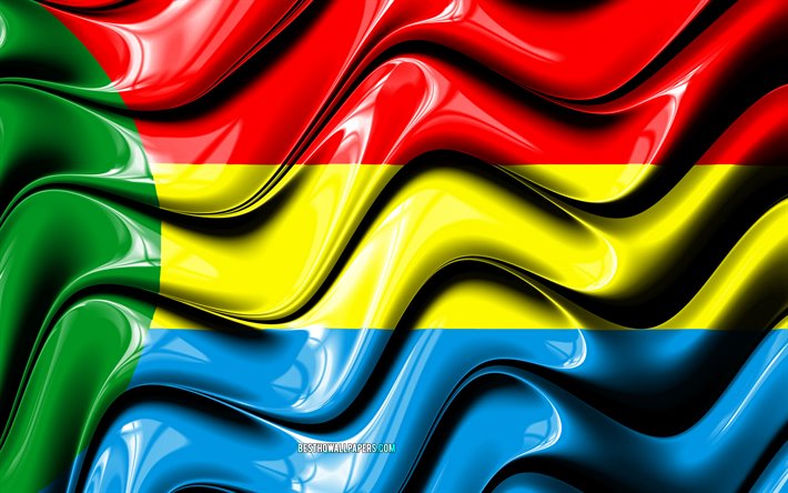 Itaituba Flag, 4k, Cities of Brazil, South America, Flag of Itaituba, 3D art, Itaituba, Brazilian cities, Itaituba 3D flag, Brazil