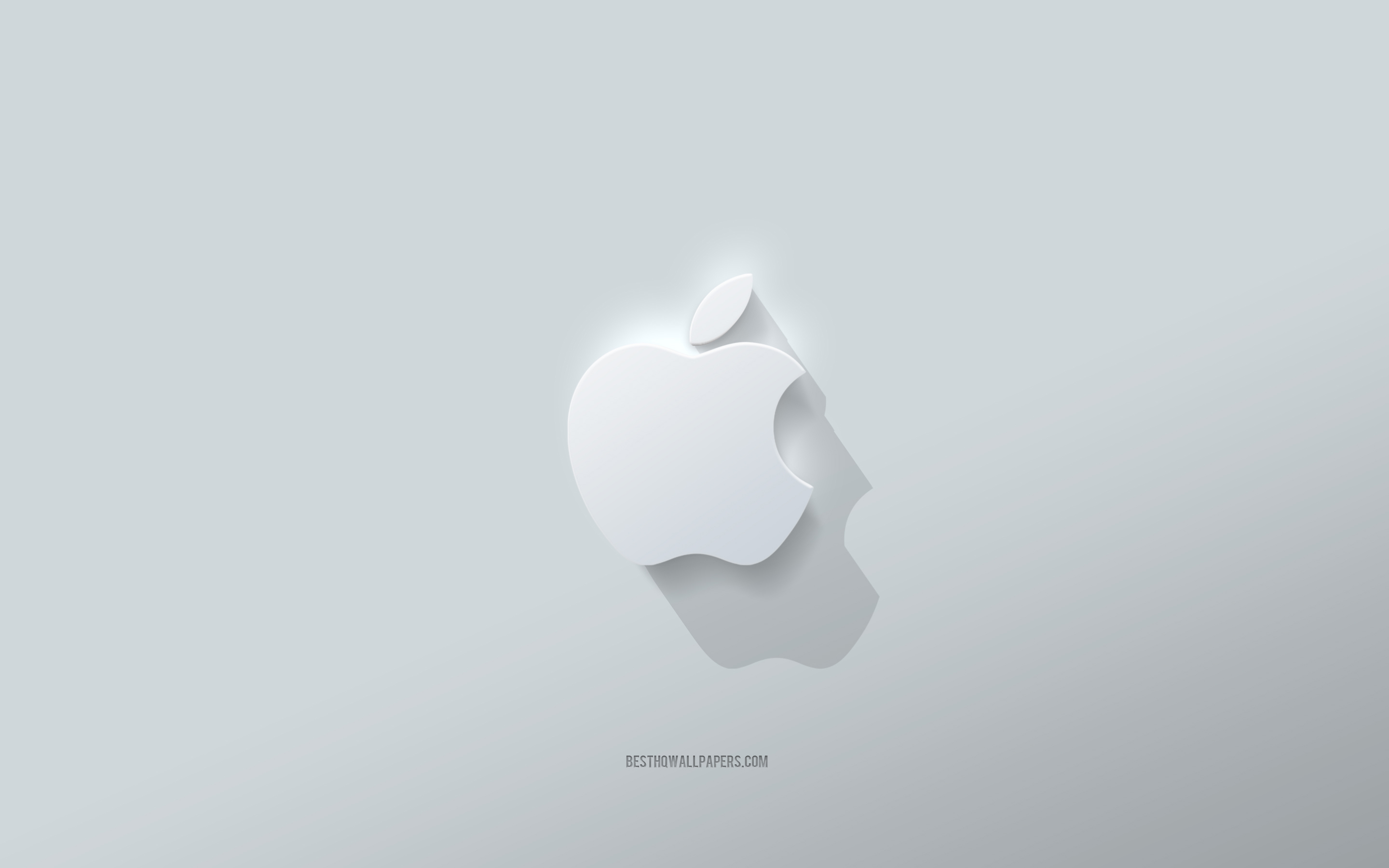ダウンロード画像 アップルのロゴ 白背景 アップルの3dロゴ 3dアート りんご 3dアップルエンブレム クリエイティブアート アップルエンブレム 画面の解像度 x1800 壁紙デスクトップ上