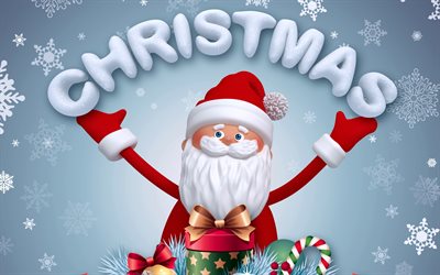 Christmas, Santa Claus, xmas, Happy New Year, christmas decorations, Merry Christmas