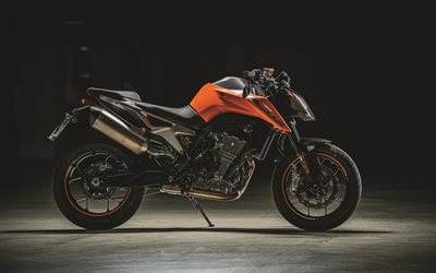4k, KTM Duke 790, studio, 2018 polkupy&#246;r&#228;&#228;, superbike, KTM