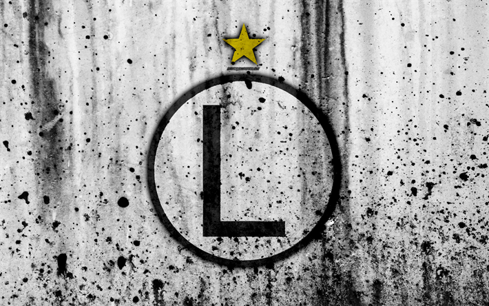 Download wallpapers FC Legia Warszawa, 4k, grunge ...