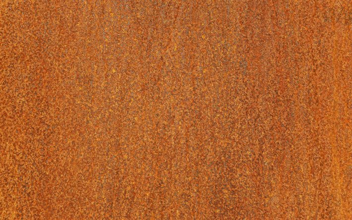 4k, 錆びた金属の質感, オレンジ色の金属の背景, 金属の質感, 茶色の金属の背景, グランジ, 錆びた金属, マクロ, 金属プレート, 金属背景, 錆びた金属板