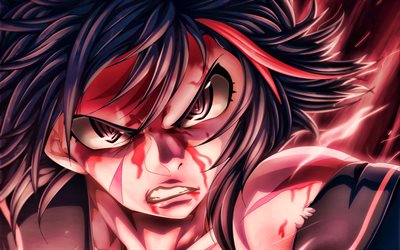 Ryuko Matoi, protagonist, Kill la Kill, manga, Matoi Ryuko, artwork