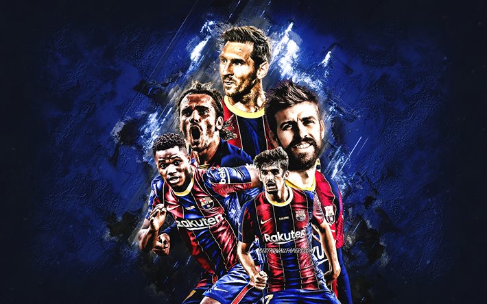 Barcelona FC, spansk fotbollsklubb, Katalonien, La Liga, Spanien, Lionel Messi, Antoine Griezmann, Ansu Fati, Gerard Pique