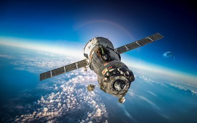 Soyuz, spacecraft, spaceship Soyuz, open space, Russia, Russian spacecraft