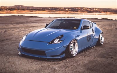 4k, Nissan 370Z, tuning, parking, supercars, tunned 370Z, japanese cars, Nissan