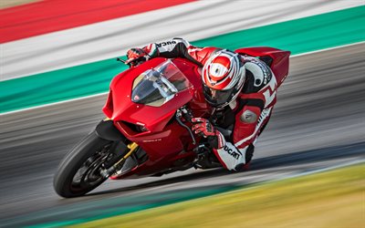 Ducati Panigale V4, 2018, 4k, sportive, motogp, racing, sports motos, Ducati