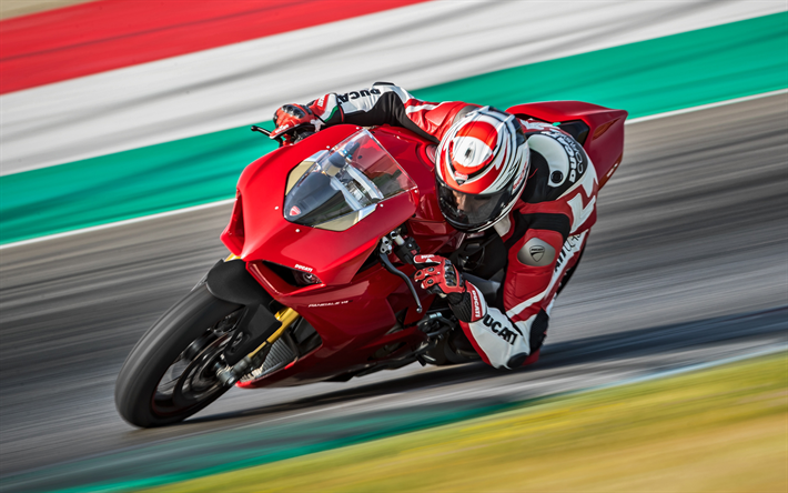 Ducati Panigale V4, 2018, 4k, sportiva, motogp, racing, sport, moto, Ducati