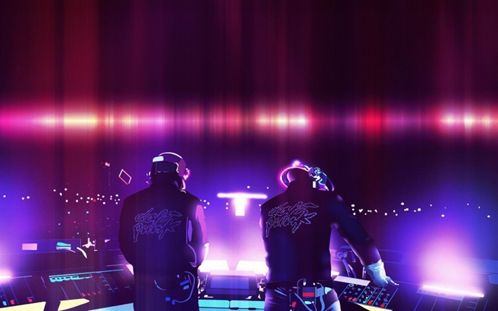 Daft Punk, concet, club de noche, Thomas Bangalter, DJs, Guy-Manuel de Homem-Christo