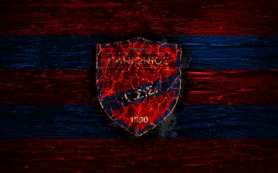 Panioniosfire FC, fogo logotipo, Super Liga Da Gr&#233;cia, vermelho e azul linhas, grego futebol clube, grunge, futebol, Panioniosfire logotipo, textura de madeira, Gr&#233;cia