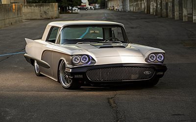 Ford Thunderbird, 1958 cars, retro cars, tuning, stance, Ford