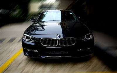 BMW M5, 4k, 2018 araba, park, G30, siyah m5, Alman otomobil, BMW