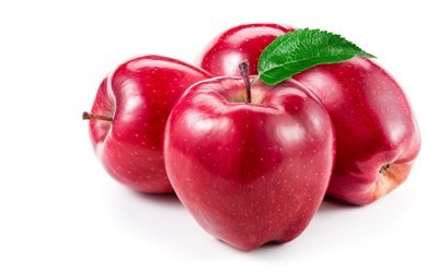 りんご, フルーツ, 熟した赤りんご, 美しいフルーツ
