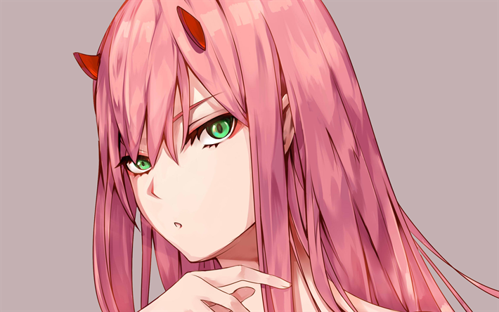 Zero Two, manga, anime characters, pink hair, DARLING in the FRANXX