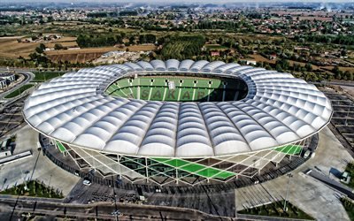 Sakarya Stadium, 4k, turkiska arenor, Sakaryaspor Stadium, flygfoto, Den Nya Sakarya Stadium, Sakarya, Turkiet, Sakaryaspor FC, Nya Sakarya Stadium