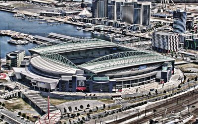 Docklands Stadium, Marvel Stadium, Etihad Stadium, Melbourne, Australien, Australian football stadium, arenor