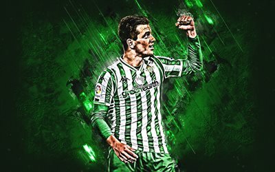 Nuori Lo Celso, Real Betis, Keskikentt&#228;pelaaja, iloa, vihre&#228; kivi, kuuluisia jalkapalloilijoita, jalkapallo, argentiinalaiset jalkapalloilijat, grunge, Liiga, Espanja