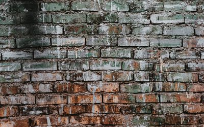 viejo muro de ladrillo, grunge fondo de ladrillo, pared de ladrillo textura grunge, antecedentes, textura de ladrillo