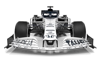 AlphaTauri AT01, 2020, F1, 4k, Formula 1, front view, racing car, Formula 1 2020, F1 racing cars