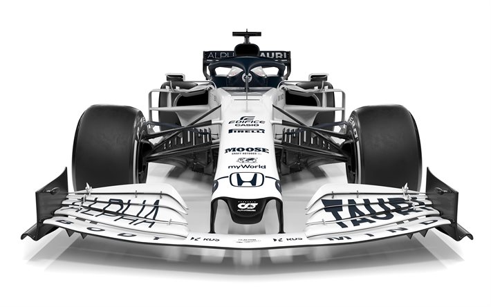 AlphaTauri AT01, 2020, F1, 4k, Formula 1, vista frontale, auto da corsa, Formula 1 Il 2020, auto da corsa di F1
