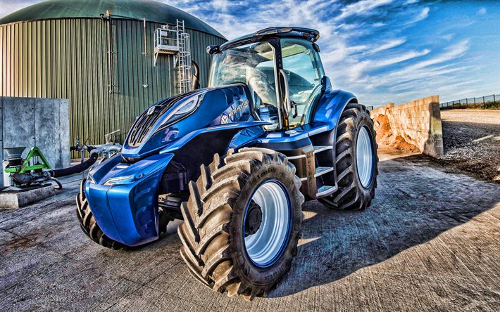 New Holland T6 180, HDR, 2020 traktorit, sininen traktori, maatalouskoneiden, New Holland