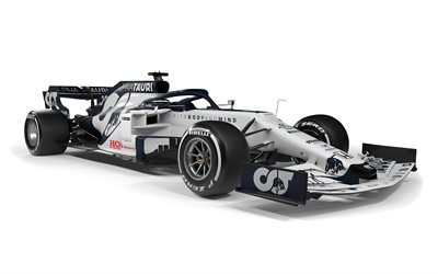 2020, AlphaTauri AT01, F1 racing car, Formula 1 2020, AlphaTauri, F1, exterior