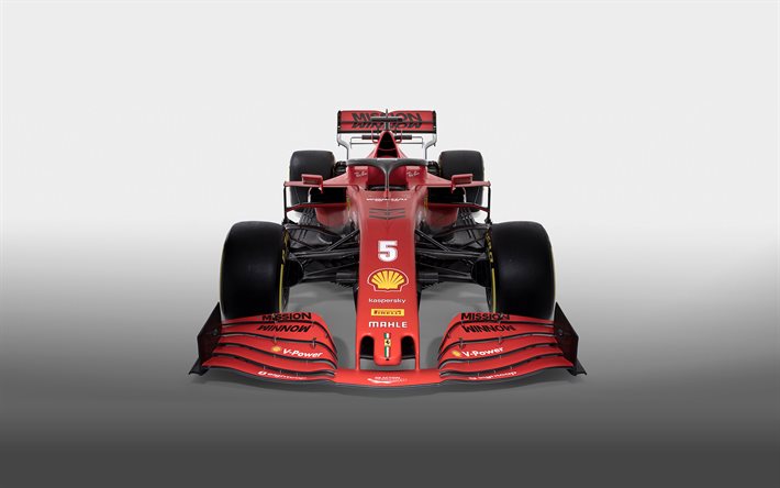 Ferrari SF1000, 2020, front view, exterior, Formula 1, race car, SF1000 2020, Ferrari F1 2020 racing car, Scuderia Ferrari, Sebastian Vettel, 2020 Formula One World Championship, Ferrari