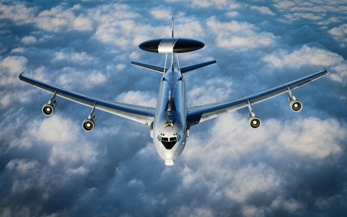 A Boeing E-3 Sentry, aeronaves militares, A OTAN, AWACS, Americana de alerta a&#233;reo antecipado e controle, Boeing
