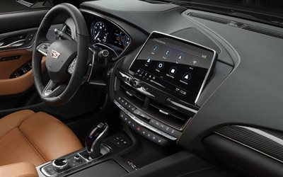 Cadillac CT5, 2020, interior, inside view, front panel, new CT5, american cars, CT5 2020 interior, Cadillac
