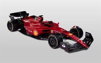 2022, Ferrari F1-75, Scuderia Ferrari, Formula 1, exterior, front view, F1-75, F1 2022 racing cars, Ferrari
