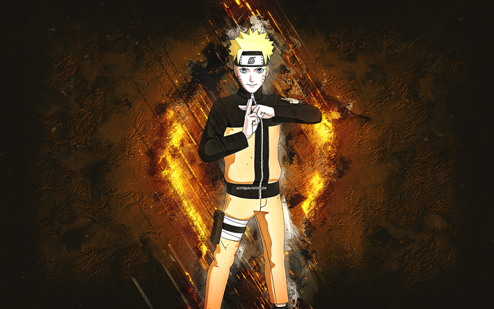 Fortnite Skin Naruto Uzumaki, Fortnite, personaggi principali, sfondo pietra arancione, Naruto Uzumaki, skin Fortnite, Skin Naruto Uzumaki, Naruto Uzumaki Fortnite, personaggi Fortnite