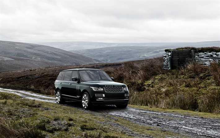 Land Rover, Range Rover, Vogue, 2016, Lyx-SUV, England, green Range Rover