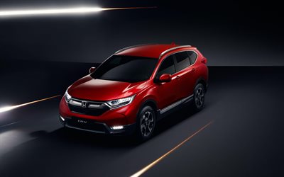 4k, Honda CR-V, estudio, 2018, los coches, de la UE-spec, el nuevo CR-V, crossovers, Honda