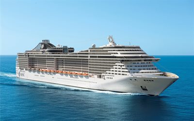MSC Fantasia, cruise ship, sea, Fantasia, MSC Cruises