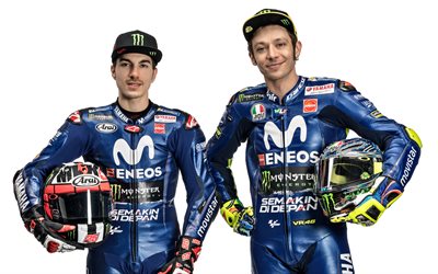 Valentino Rossi, Jorge Lorenzo, 4k, motorcycle racers, MotoGP, 2018, Movistar Yamaha MotoGP, Yamaha Factory Racing