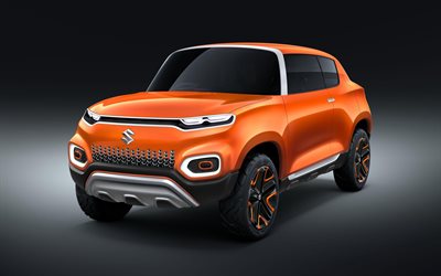 Suzuki Futuro-S Concept, 2018, crossover compatto, Suzuki nuovi elementi, arancione SUV, Suzuki