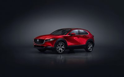 4k, Mazda CX-30, studio, 2019 cars, crossovers, japanese cars, 2019 Mazda CX-30, new CX-30, Mazda