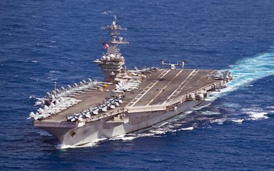 USS Theodore Roosevelt, CVN-71, Aircraft Carrier, Nimitz-class, nuclear powered aircraft carrier, US Navy, USA, McDonnell Douglas FA-18 Hornet