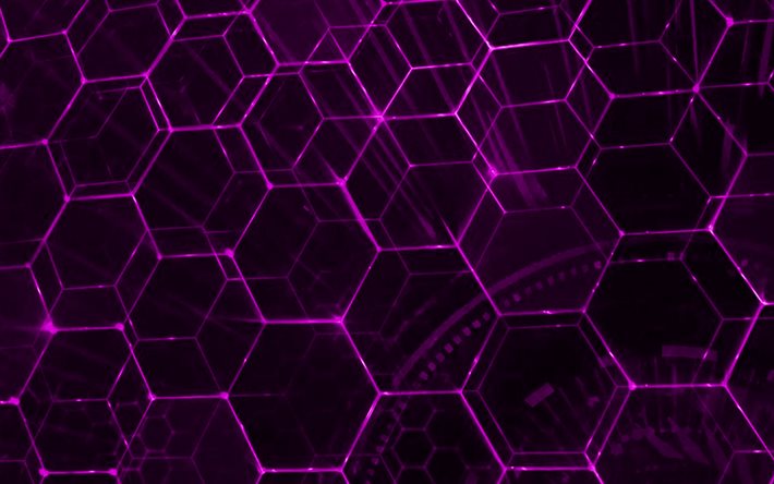 3d polygon background, purple polygon texture, purple neon light, polygon purple abstraction, creative background
